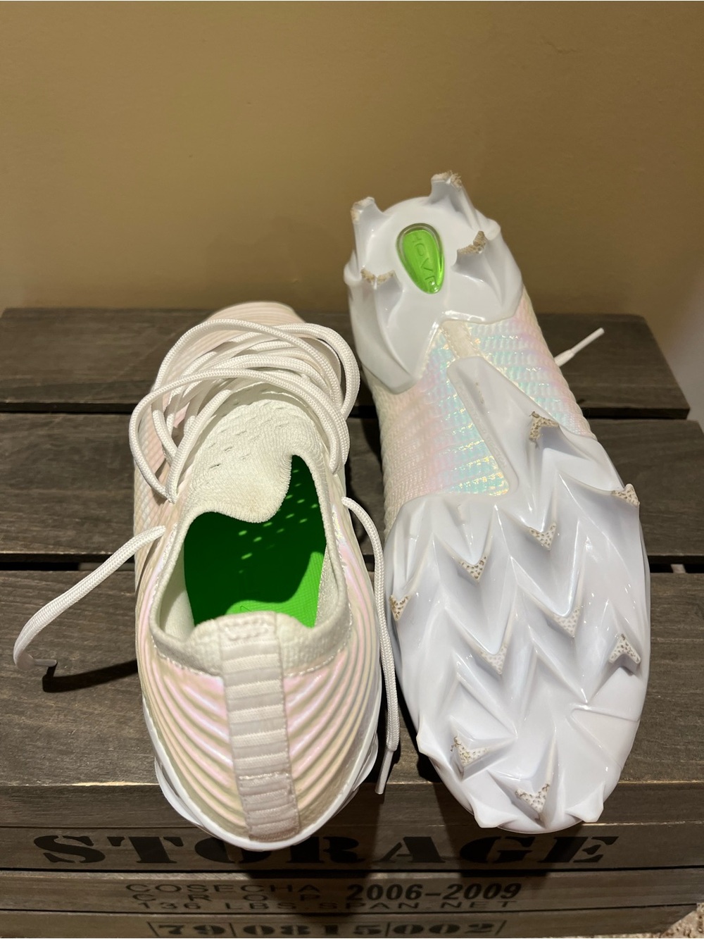 Under Armor UA Blur Pro football cleats Sz 8.5 NWOB White - Picture 8 of 14